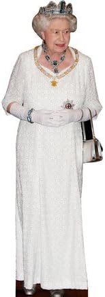 H10087 Queen Elizabeth II - Soporte de cartón blanco