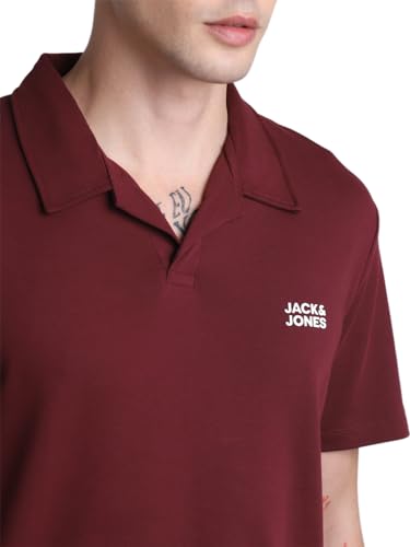 Image of Jack & Jones Polo Collar Slim Fit Pure Cotton T-Shirt