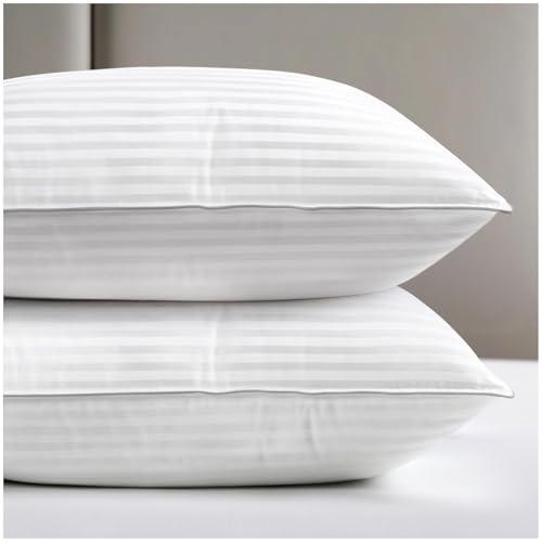 viewstar Bed Pillows Queen Sizes Set of 2, Hotel Quality Cooling Down Alternative Gusseted Pillows...