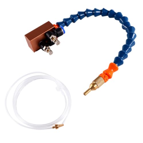 POPETPOP Boquilla de Pulverización para Lubricación de Refrigerante Cnc en Torno Sistema de Niebla Azul de Plástico y Metal para Fresadora y Reducción de Costos Color Color Aleatorio