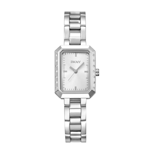 Consejos para Comprar Reloj Donna Karan , listamos los 10 mejores. 44 DKNY Reloj Brazalete de Acero Inoxidable Plateado para Mujer