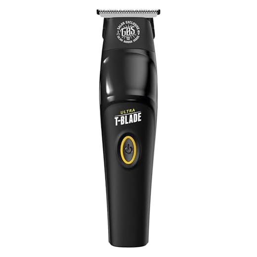 Aparador GA.MA Italy Absolute Ultra T-Blade, delineador com ou sem fio, lâmina revestida com DLC, motor de 10.000 RPM, bateria de lítio, 3 pentes
