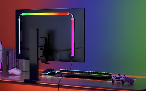 Image of PC Monitor Backlight Kit, Screen Sync RGB LED Strip Lights, 24-Inch, USB Powered,Reduced Eye Strain, Easy Plug & Play