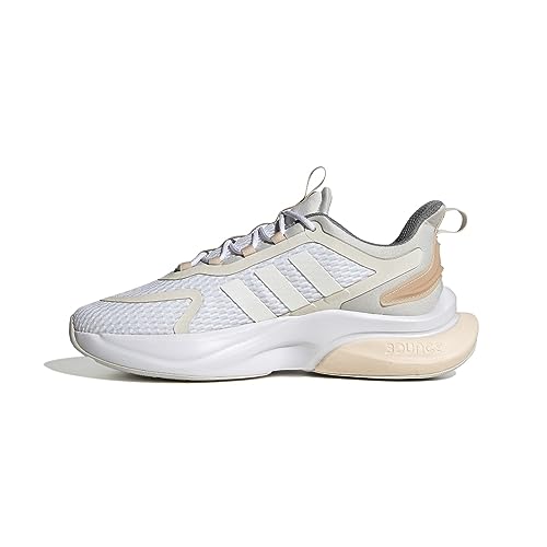 adidas Alphabounce +, Sneaker Mujer, FTWR White/Zero Met./Grey Three, 37 1/3 EU