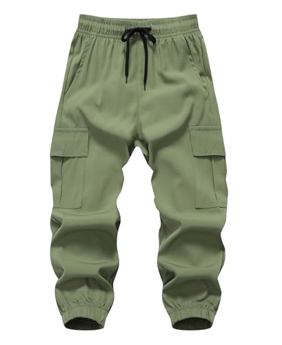 Image of Baby Boys Cargo Joggers Pants Toddler Quick Dry Lightweight Hiking Pants Kids Pull On Sweatpants