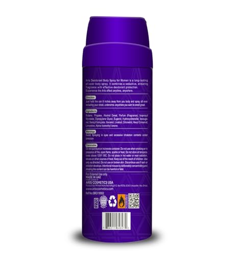 Image of Aris Deodorant Body Spray - Poison, 200ml | Long lasting deo for Woman | USA