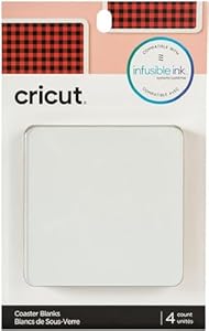 Cricut Quadratische Untersetzer-Rohlinge, 4 Stück