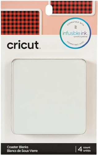 Cricut Square Coaster Blank, White - for Sublimation & Infusible Ink Projects