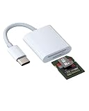 Adattatore USB C Lettore di Schede SD e Micro SD (2in1)Per Apple Per iPhone16 15 Per IPad MacBook Compatibile per Samsung Esterna da Fotocamera Card Memoria Trasferire Dati da Macchina Fotografica TF