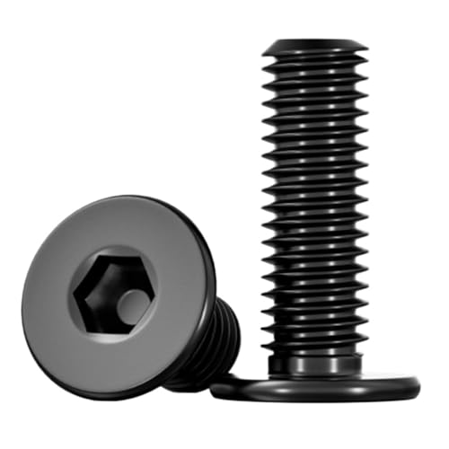 2個-50個 CM M1.4 M1.6 M2 M2.5 M3 M4 M5 M6 M8 M10 ステンレススチール製 黒 六角ソケット 薄型 超薄型 フラット ウェーハヘッド ネジ(X18mm)