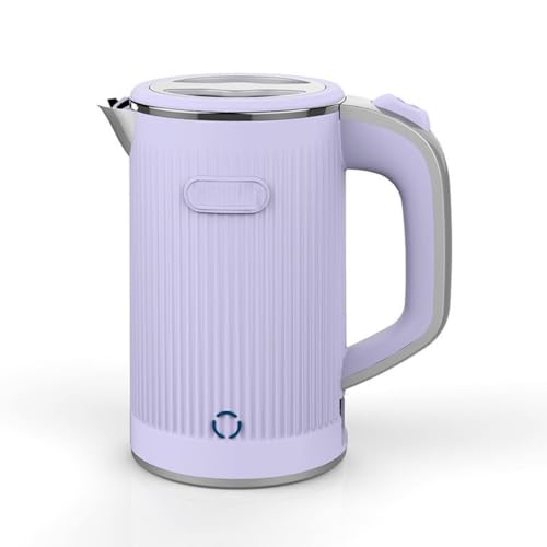 Tetera eléctrica portátil 0.8L acero inoxidable 600W