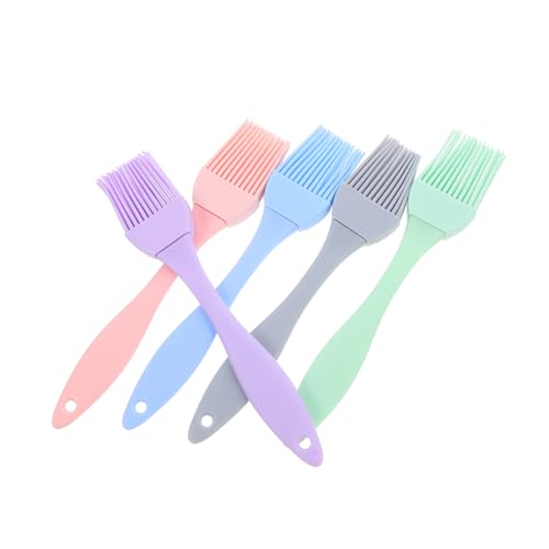 Gogogmee 5pcs Bbq Brush Baking Brush for Grilling Marinades Pastry Spreading Easy to Clean Versatile Kitchen Utensils