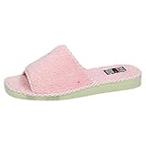 GEMA GARCIA 1786 Zapatillas de Casa de Rizo Rosas para Mujer, Hechas en España MUJER ZAPATILLAS CASA ROSA 39