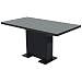 Produktbild vidaXL Hochglanz Esszimmertisch Tisch Küchentisch Speisetisch ausziehbar Schwarz