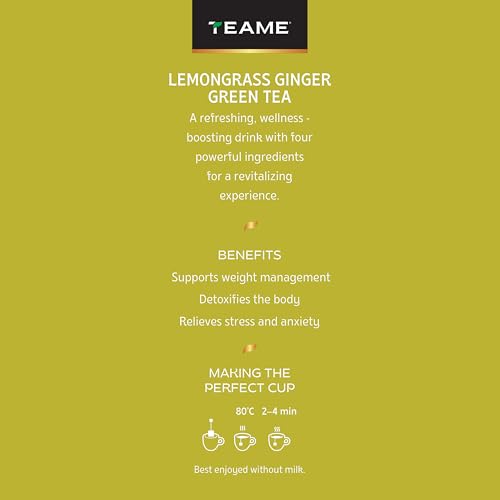 Image of TE-A-ME Lemongrass Ginger I 25 Tea Bags I Tasty Green Tea I Reduce Bally Fat