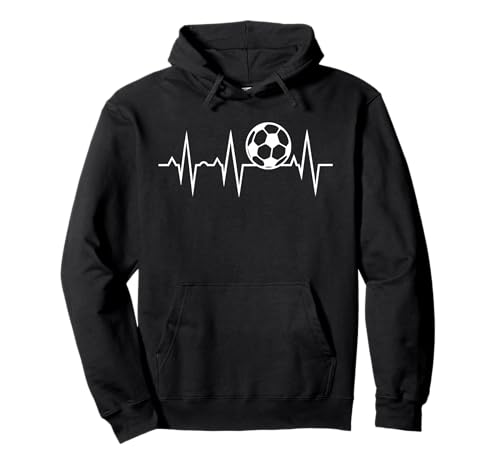 Soccer Heartbeat Pullover Hoodie Pullover Hoodie