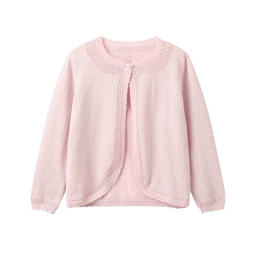 LittleSpring Girls Lightweight Cardigan for Kids Shrug Bolero Long Sleeve