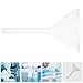 Luxshiny Glass Triangle Laboratory Funnel 75mm Borosilicate Glass Filter Stem for Chemical Filtration and Liquid Transfer in Scientific and Industrial Use