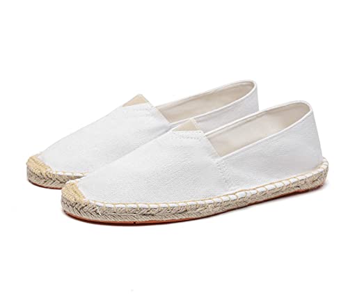 Image of Mintzice Men's Solid Comfortable Slip on Canvas Espadrilles Flat