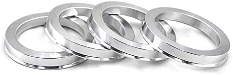 DCVAMOUS Alloy Aluminum Hub Centric Rings 73.1 to 64.1, Set of 4 - Performance Spigot Hubrings fit 64.1mm Vehicle Hub and 73.1mm Wheel Center Bore Compatible with Honda Accord Civic Acura
