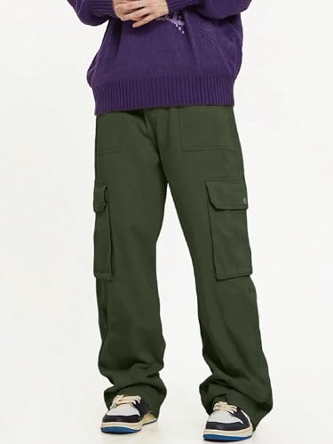Image of Lymio Cargo for Men || Cotton Cargo Pant || Drawstring Waist Pant (Also Available in Plus Sizes) (141-144)