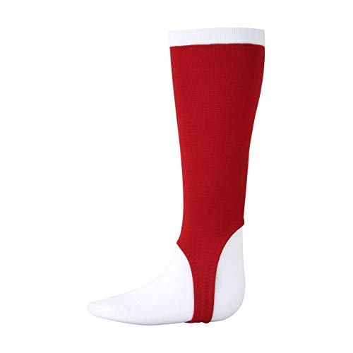 asics(アシックス) 野球 ストッキング レギュラーカット 一般 レッド F BAE014