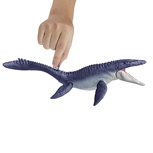Mattel HNJ57 Jurassic World Dominion Mosasaurus Dinosaur Action Figure, 29-In Long Toy thumb #1