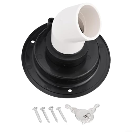 Trappe d'entrée d'eau par gravité avec serrure et grille d'aération de 10 mm conçue pour un remplissage facile des réservoirs d'eau embarqués dans les...