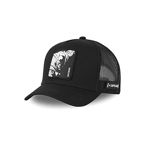 Capslab Cap with a Visor, Black, One Size Men's