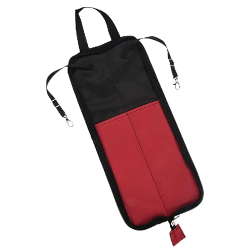Estojo de baqueta com gancho, bolsa de pendurar para armazenamento de baquetas, bolsa portátil com alça, bolsa de baquetas, suporte para baquetas, bolsa para armazenamento de marretas, bolsa