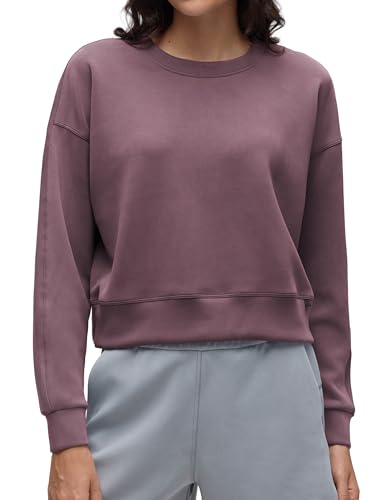 CRZ YOGA SoftAura Pullover Sweatshirt for Women - Crewneck...