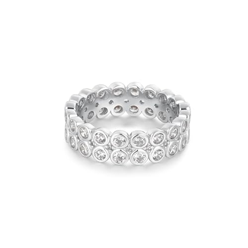 Bague ANIA HAIE double rang argent pour un style quotidien