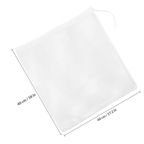 Bolsa de filtro para bomba de estanque 45x45cm blanca 2pcs miniatura 2