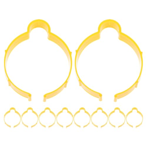 CTIRCHIU Pinces de Préhension pour Film Vinyle Jaune en Plastique, Lot de 10 Pièces, Résistantes la Déformation Finition Professionnelle, pour Car Wrap et Masking Tape