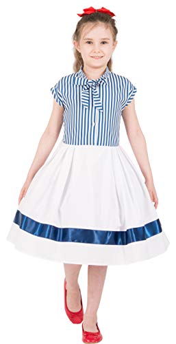 BlackButterfly Kids 'Polly' Vintage Striped Pin Up Dress2