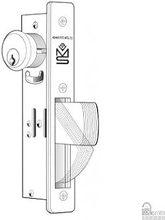 Adams Rite MS1850S-210-628 Aluminum Door Deadlocks, 9" Length