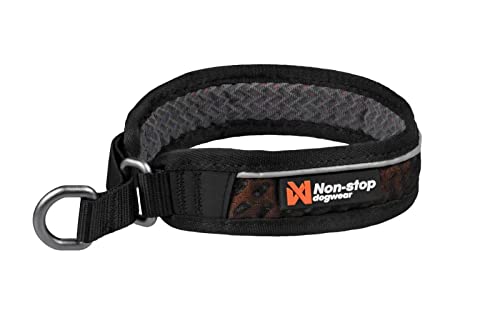 Non-stop dogwear Rock Collar 3.0 orange |157| Halsband mit Zugstopp- Das Bequeme, Größe:40