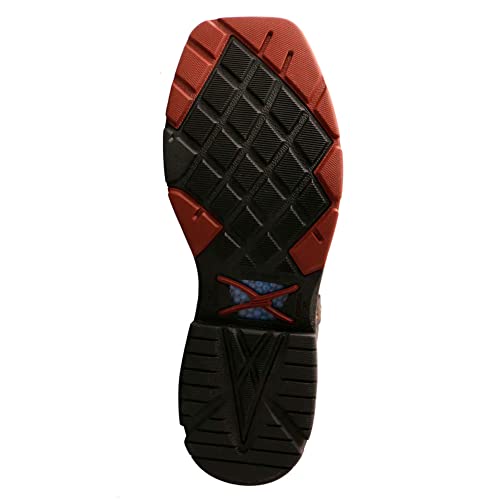 Image of Twisted X Men 11 inch Western Work Boot, Color: Ostrich & Black, Size: 10, Width: D (MXBN006-10-D)