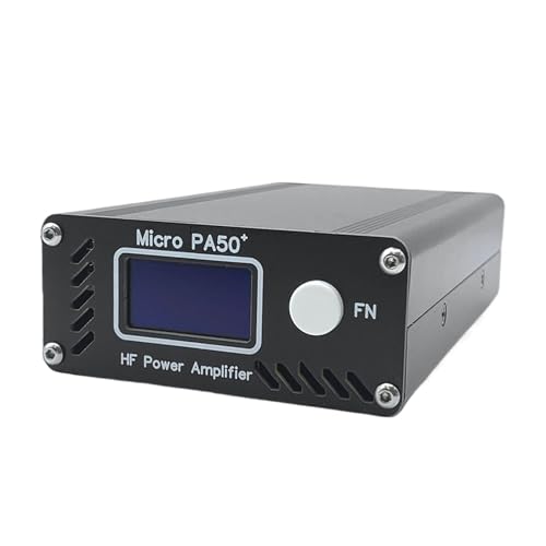 Micro PA50 Plus Shortwave HF Power Amplifier 1.3-Inch OLED Screen with Power/SWR Meter + LPF Filter