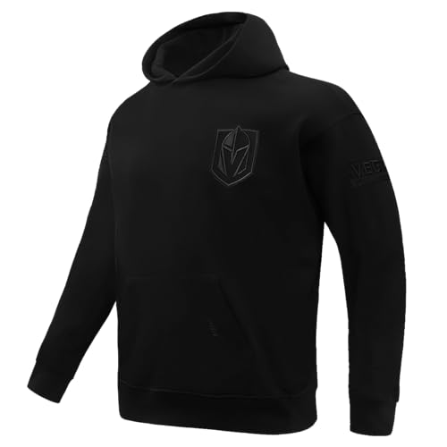 Sudadera NHL con capucha negra para hombre estilo drop shoulder de algodon 3