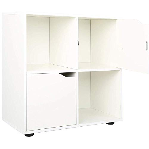 BAKAJI Mobile Armadio Libreria Bassa Design Cubo