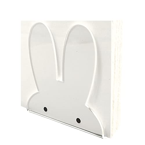 ROYALITA Bunny Ears Cute Napkin Holder for Tables, Acrylic Napkin Dispenser