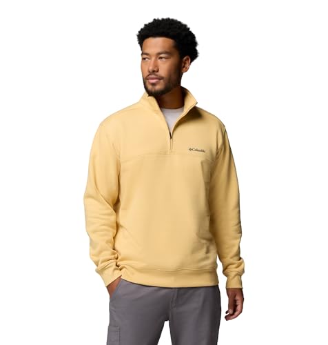 Columbia Men's Hart Mountain II Half Zip Fleece Jacket, Sand