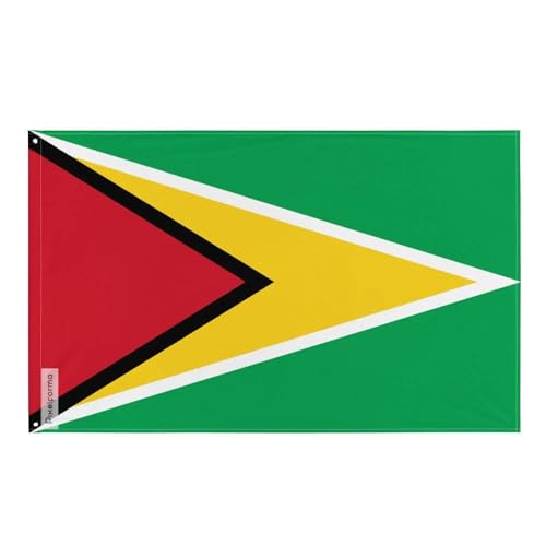 Drapeau du Guyana idéal pour célébrer les fêtes nationales en extérieur comme en intérieur
