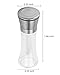 Tall Glass Salt and Pepper Grinder Set of 2 - Sea Salt Mill And Pepper Mills