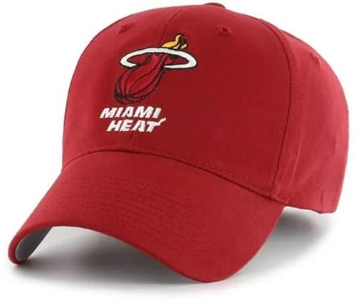Gorra roja clásica con logo bordado Miami Basketball MVP miniatura 1