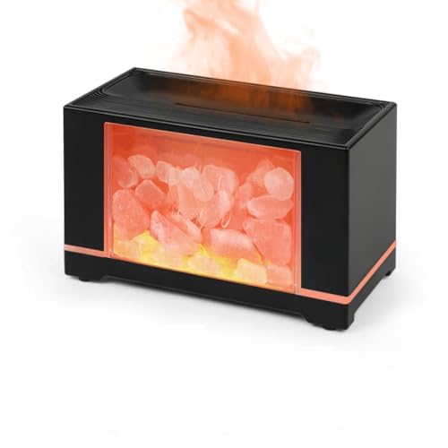 Diffuseur d'huiles essentielles et lampe en sel d'Himalaya