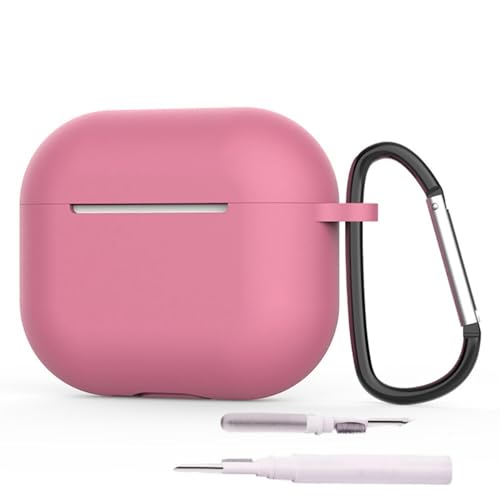 Image of YODI Case Cover for Airpods Pro|Pro 2|Airpods Pro 3|Airpods 4 Pouch, Silicone Cases with Cleaner Kit 360 Drop Protection,Shock-Resistant ((SILI-Pink), Airpods Pro 3 (2025))