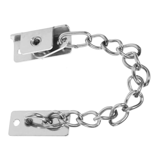 HOMSFOU Serrure De Porte à Chaîne Acier Inoxydable Sécurité Réglable Sans Perçage Protection Fenêtres Intérieur Installation Facile Pour Maison Appartement
