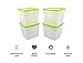 Arrow Reusable Plastic Storage Container Set, 4 Pack, 0.5 Gallon – Food, Meal Prep and Leftovers – Freeze, store, Reheat - Clear Container Set With Lids – BPA-Free, Dishwasher and Microwave Safe